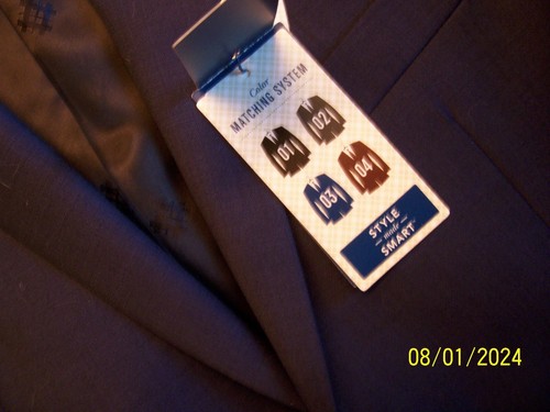 NWT $425 men's sz 40S Ryan Seacrest Distinction navy sportcoat Modern Fit gem - Picture 16 of 16