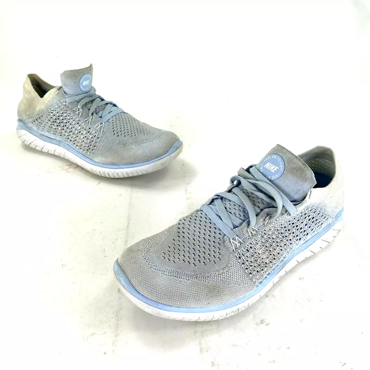 Women's free rn flyknit 2018 top running shoes - hydrogen blue