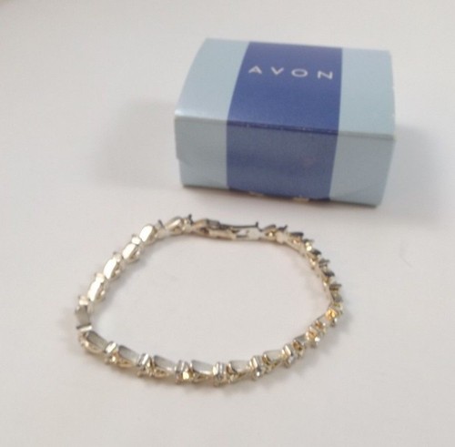 Firmato Avon - Bracciale Tennis con Strass Abbaglianti - Piccolo - Foto 7 di 7
