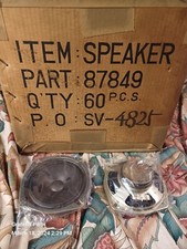 8 Ohm 2.5w 4.5" Nos Vintage Speaker Lot Of 60 7os Japan Car Door Radio Console