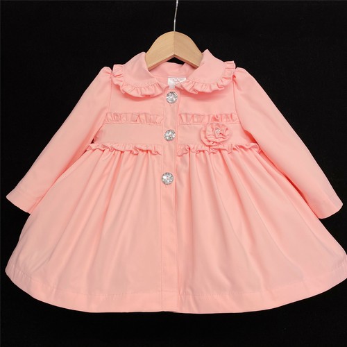 Baby Girl Pink Spanish Puff Ball Jacket 