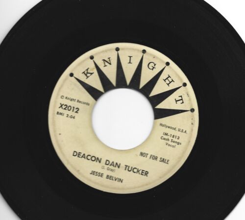 R&B ROCKER bw DOOWOP 45 - JESSE BELVIN - DEACON DAN TUCKER -HEAR- 1959 DJ KNIGHT - Photo 1/2