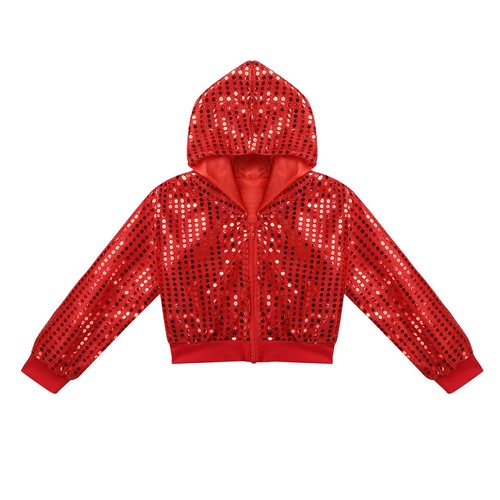 iEFiEL Jungen Mädchen Tanzbekleidung Set Glitzer Jazz Hip Hop Street Tanz Outfit - Bild 22 von 74