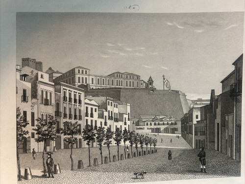 Vue Intérieure de La Ville De Cagliari Dans L'Île De Sardaigne 1845 Sardaigne - Picture 3 of 7