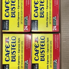 Cafe Bustelo Espresso Style, Dark Roast Coffee, 96 Kcups 4 Bx Of 24 Keurig Kcups