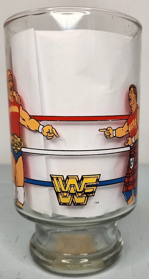 Vaso grande de colección WWF WRESTLING 1985 Hulk Hogan Andre The Giant 98 Foto 3 de 4