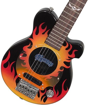 Pignose Limited PGG-200FP2 BK Fire Paturn Black Amplified Guitar with Gig Bag