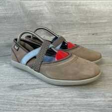 Teva Shoes Womens Brown UK Size 4 Suede Slip On Flat Sandal Summer Lightweight