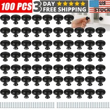 Cabinet Knobs Drawer Handles Black Hardware Cupboard Pulls Kitchen Bathroom LOT