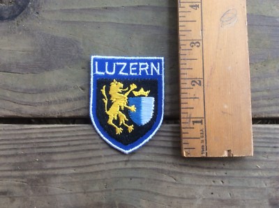 Vintage Souvenir Patch, Badge Of Luzern , Coat Of Arms