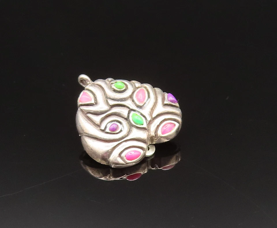 Pendientes BARSE 925 Plata Vintage Turquesa y Turmalina Sin Perforar EG11933 Foto 2 de 4