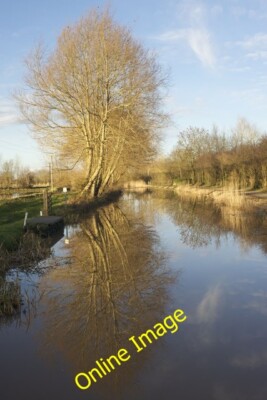 Foto 6x4 Kanal bei Fordgate Farm von der Brücke Winter Abendlicht Verbesserung c2014