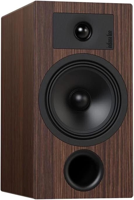 INDIANA LINE TESI 3 WOOD COPPIA DIFFUSORI DA SCAFFALE CON BASS REFLEX ANT. LEGNO - Immagine 3 di 3