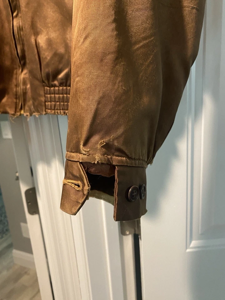 Vintage 1950’s McGregor Snow-Woods Wool Pile Jacket Men's Large Brown Fur Lined - Image 2 of 4