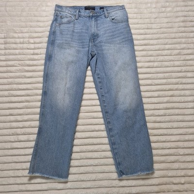 Lucky Brand Mid Rise Authentic Straight Jeans Raw Hem  Size 6/ 28