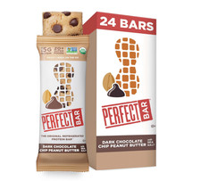 Perfect Bar Original Protein Bars   Dark Chocolate Chip PB, 24 Count