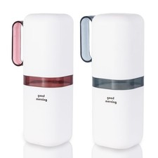 Toothbrush Travel Case,Toothbrush Holder and Rinse Cup with Handle Travel Too...