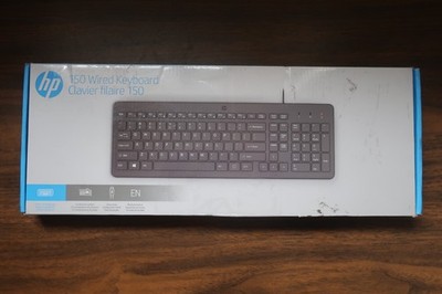 HP 150 Wired Keyboard with Numeric Keypad - Silent-Touch Chiclet Keyboard