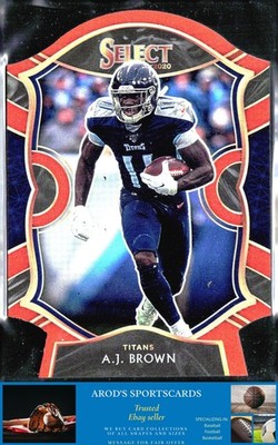 2020 Panini Select *A.J. Brown **Card #43** Orange Prizm Die Cut