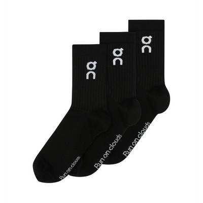 On Cloud Everyday Logo Crew-Socken Run On Clouds 3 Paar Gr. L Schwarz Unisex