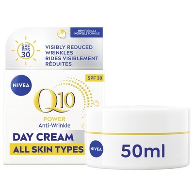 NIVEA Q10 Plus ANTI-WRINKLE with SPF 30 Day Care Cream 50 ml size (1.69 oz)