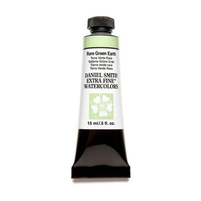 Daniel Smith Extra Fine Watercolor Paint, 15ml Tube, Rare Green Earth, 284600181