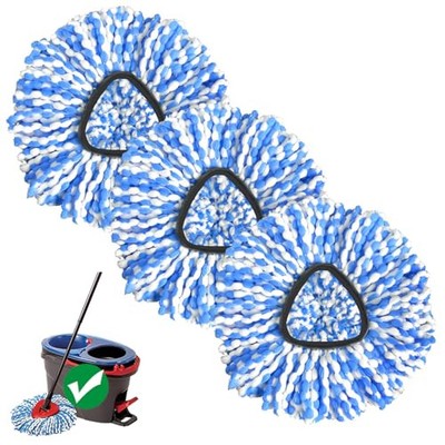 2-Tank System Spin Mop Replacement Head, 3 Pack Mop Head Replacement Compatib...