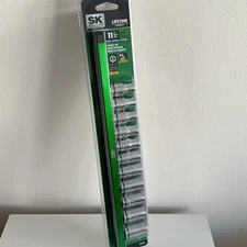 SK Hand Tools SK01343 11 Piece Metric 1/2 Inch Drive Set Standard Socket Set