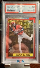 2025 Topps Series 1 - Topps Chrome Gold Elly De La Cruz #T90C-15 PSA 10! Pop 2!