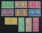 CKStamps: US Stamps Collection Scott#597-599 600-606 Mint NH OG Line Pair