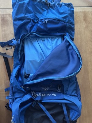 Osprey Aether 70 AG 70L Blue Hiking Backpack Anti-Gravity Suspension