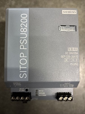 Used Siemens Sitop Power Supply 6EP1336-3BA10 24vdc 20A