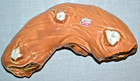 🌟VINTAGE Ucagco Whimsical Pixie Planter Japan Ceramics Green Elf Tree Stump Log — photo 7