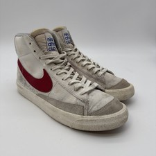 Nike Blazer Mid  77  Athletic Club  Sneaker Mens Size US 9 White Leather Shoes