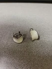 Vintage Enamel Earrings w/ Diamond Look Costume Jewelry