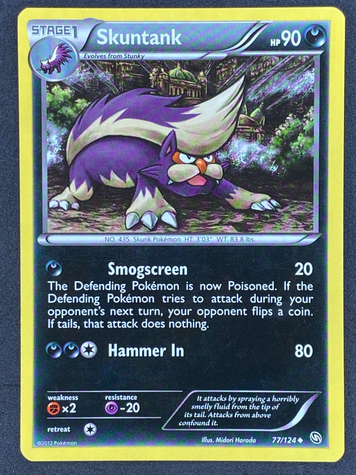 Pokémon Skuntank 77/124 DRX Dragons Exalted LP/NM