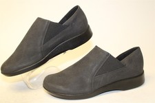 Arcopedico L103 NEW Women Size 6.5 37 Black Vegan Ultra Suede Slip On Shoes 4275