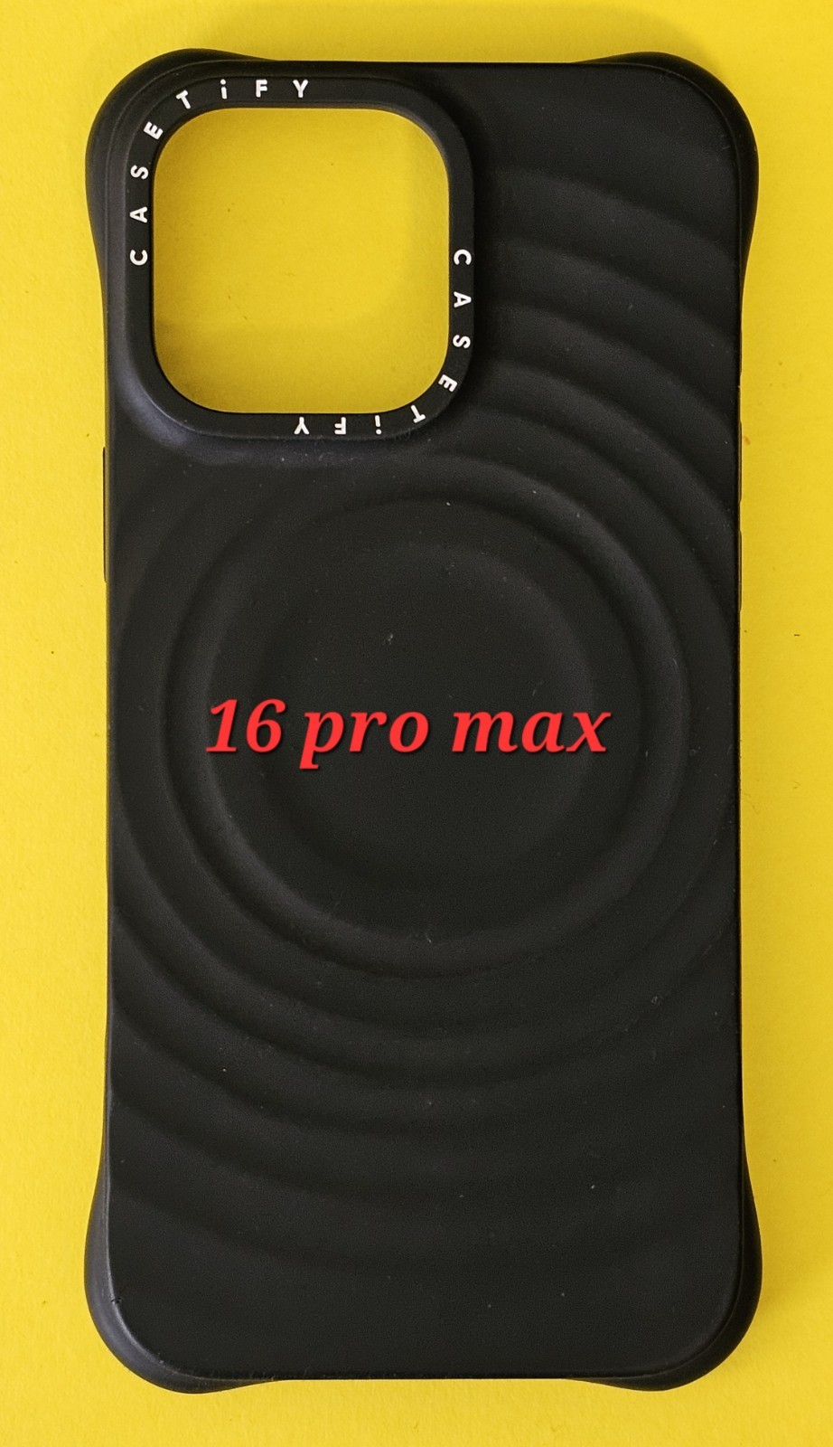 CASETiFY Essentials Ripple MagSafe Case for iPhone 16 Pro Max in Black-image