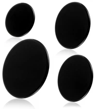 Upgraded Gas Stove Burner Cap Set - 4Piece Metal Cooker Hat Replacement Kit For