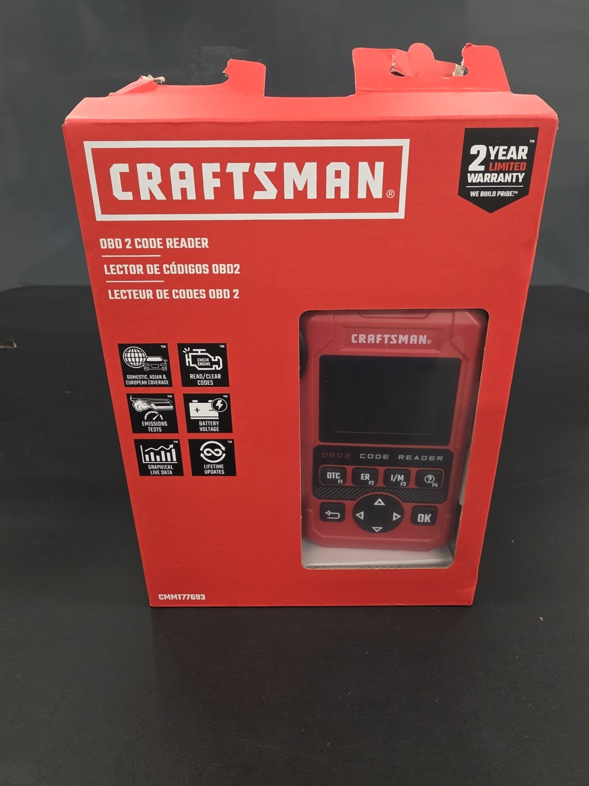CRAFTSMAN CMMT77693 OBD 2 Code Reader - New 