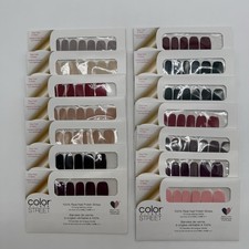 Color Street Nail Strips Solid Sets Lot of 14 SEALED