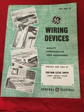 Vintage GE Wiring Devices Catalog No. 52 General Electric Electrical Manual