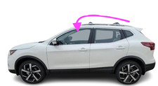Fits: 2021-2025 Nissan Rogue 4D Utility Driver Left Side Front Door Glass Window