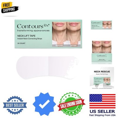 Neck Tightening Tape 30 Count - Moisturizing Invisible Neck & Décolleté Strip...