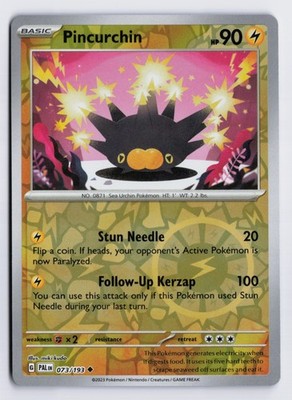 Pincurchin - PAL #073/193 SV02: Paldea Evolved Uncommon Reverse Holofoil NM