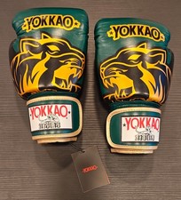 Yokkao Guantoni Boxe / Muay Thai 12 Oz Original Gold (Verde Foresta) Handmade