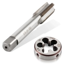 AUTOKAY New HSS 5/8"-24 UNEF Right Hand Thread Tap and Die Set 5/8x24 RH