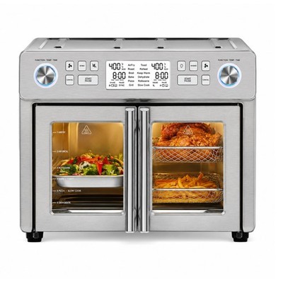Emeril Lagasse Dual Zone 360 Air Fryer Oven Combo with French Door, 25 QT Extra