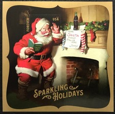 2018 Scott #5336 - Forever - SPARKING HOLIDAYS SANTA - SOUVENIR SHEET - Mint NH
