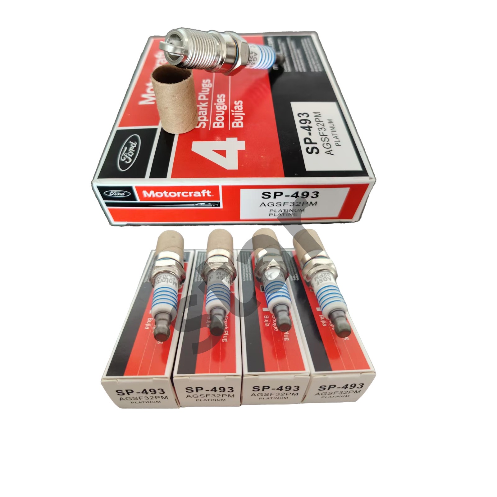 8Pcs Genuine OEM SP-493 Platinum SPARK PLUGS AGSF32PM For Ford 4.6L 5.4L V8 USA